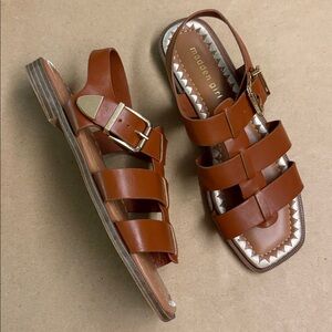Madden Girl Cognac Strappy Sandals - Women’s Shoes US Size 7 M - EUC